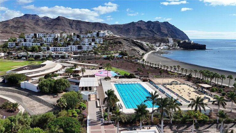 Aerial view of Playitas Resort - fitness holidays in Fuerteventura